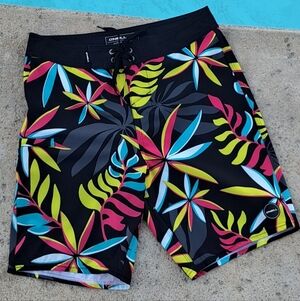 O’Neill Hyperfreak Tropical Boardshorts Mens 28 Swim Trunks